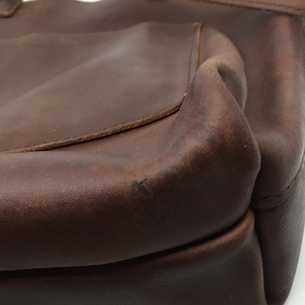 Portland Leather Goods  Dark Brown Leather Tote Bag - Picture 14 of 16